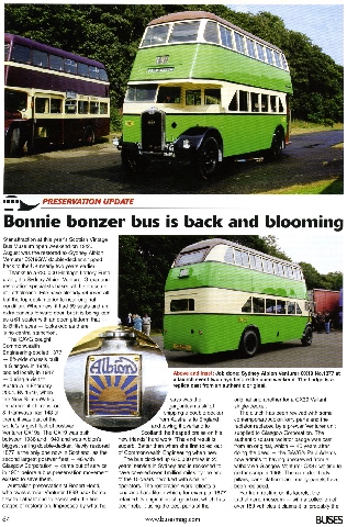 Article in Buses Magazine